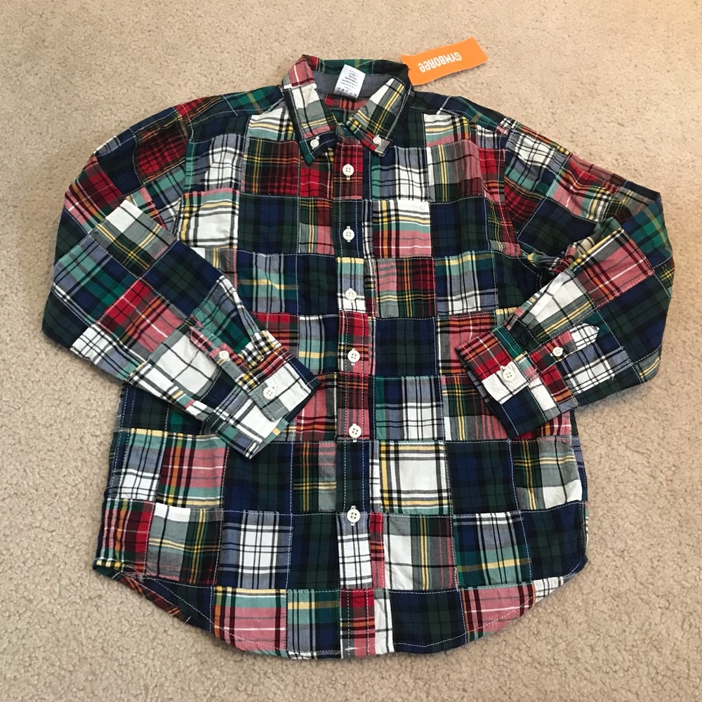 Boys madras Gymboree oxford
